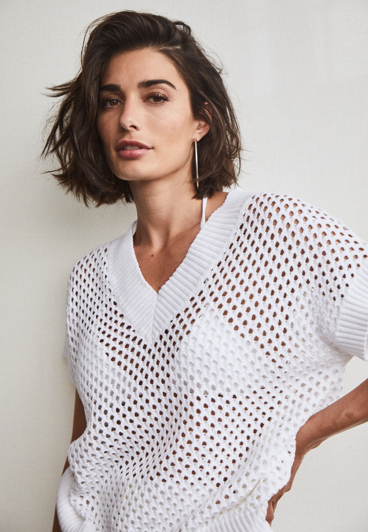 Fynch Hatton Crochet tank top - White