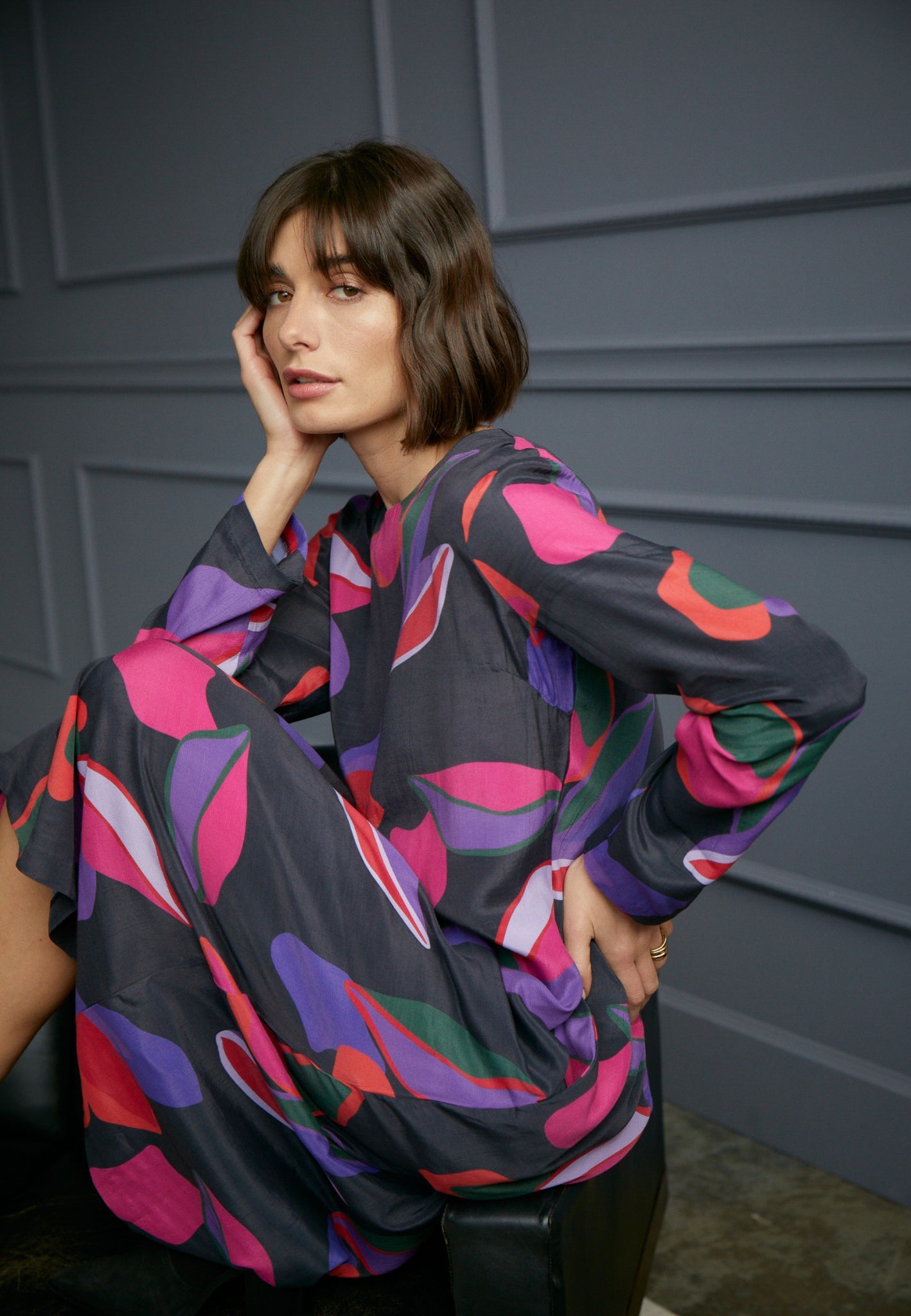 Fynch Hatton Colourful Dress - Violet
