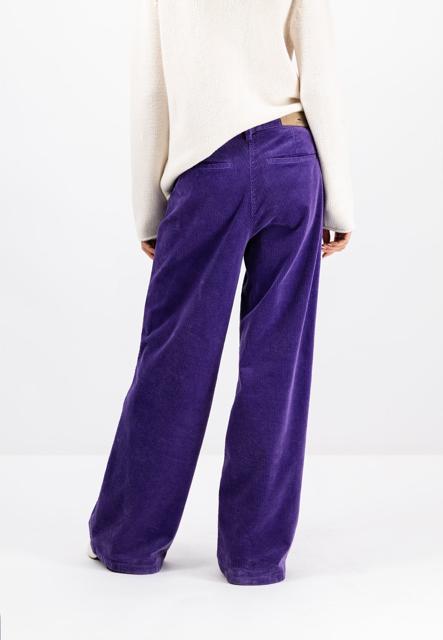 Fynch Hatton Wide Leg Corduroy Pants - Purple