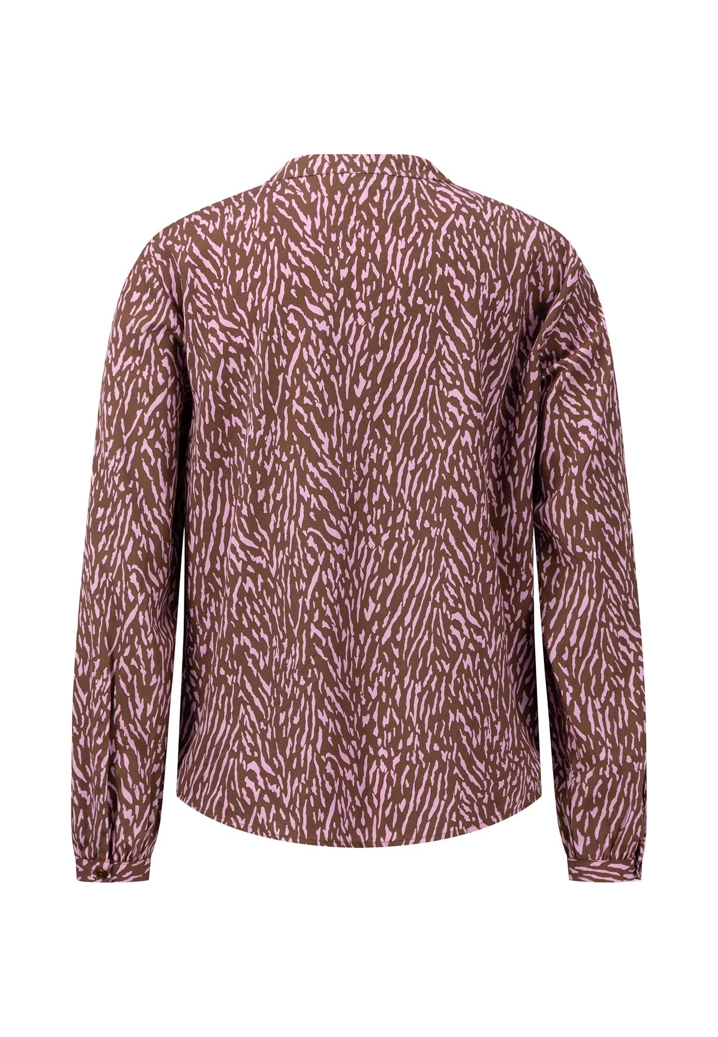 Fynch Hatton Zebra Print Blouse - Toffee Brown