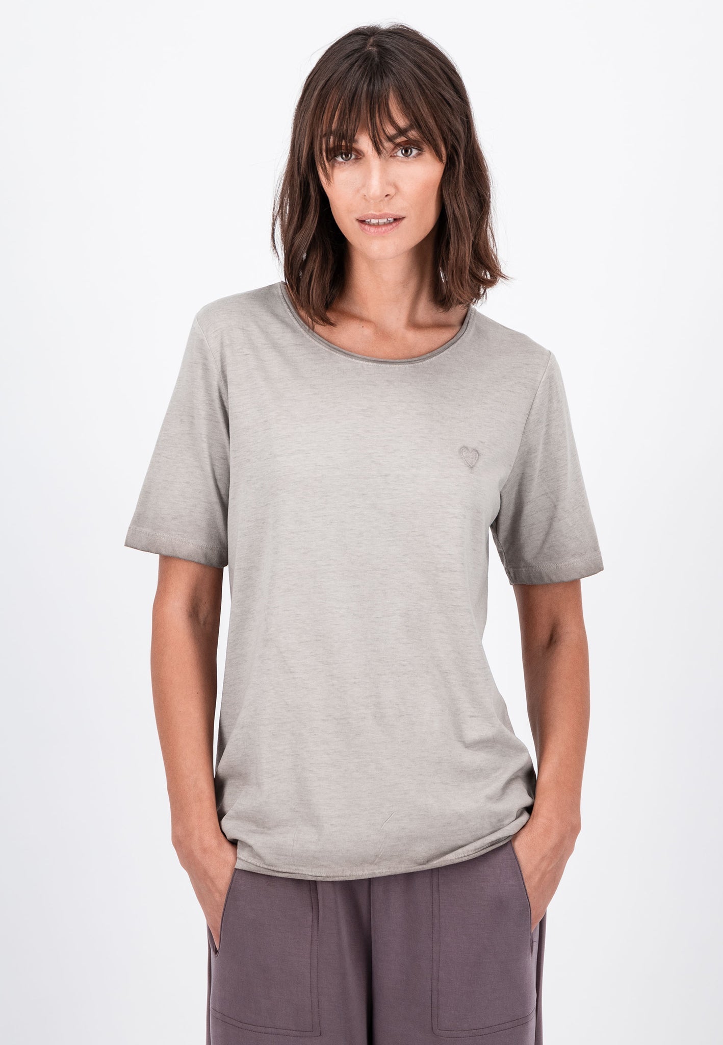 Fynch Hatton Garment Dye Tee - Taupe