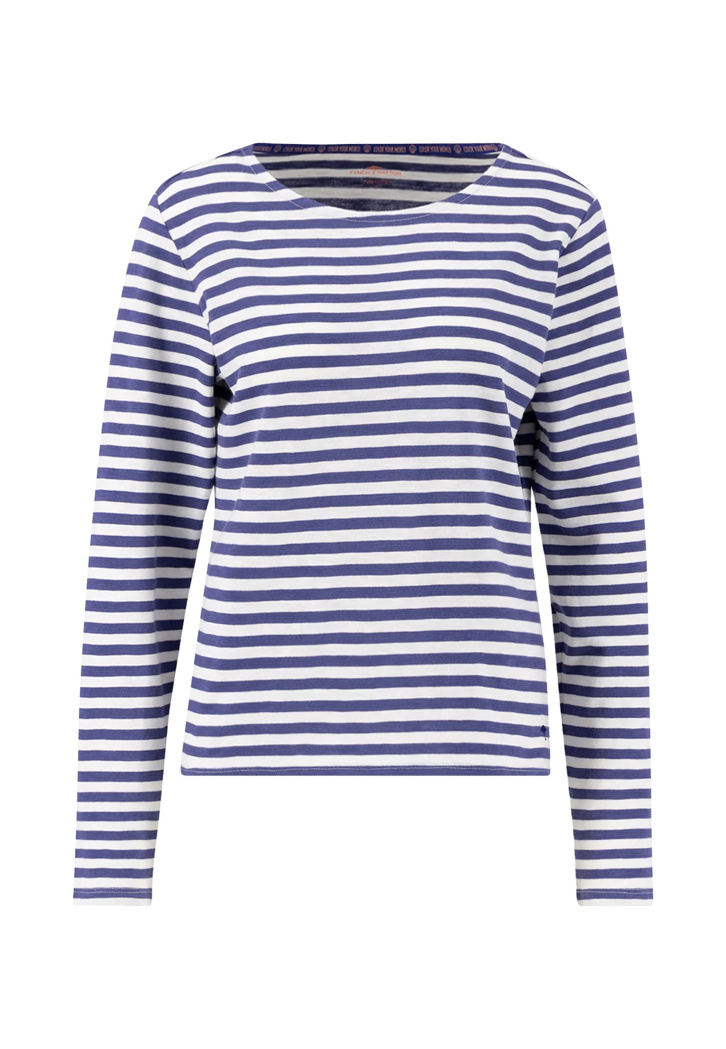 Fynch Hatton Striped Long Sleeve Top - Blue/Purple