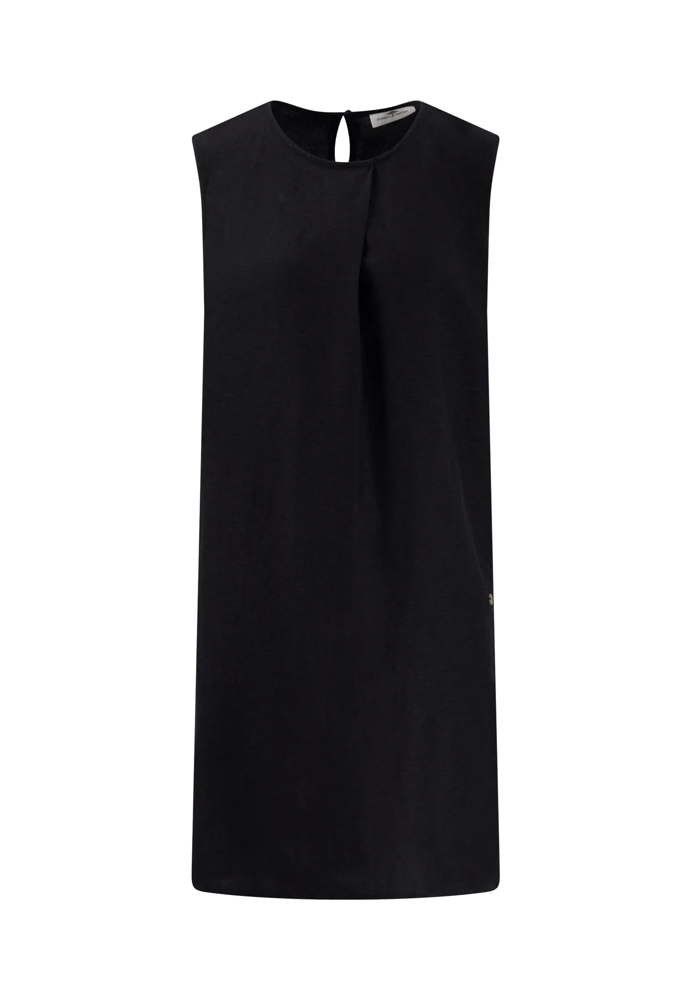 Fynch Hatton Linen Blend Midi Dress - Black