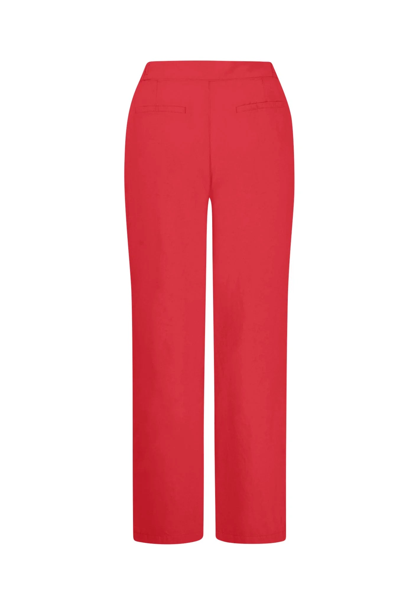 Fynch Hatton Pants Straight Linen Mix - Summer Red