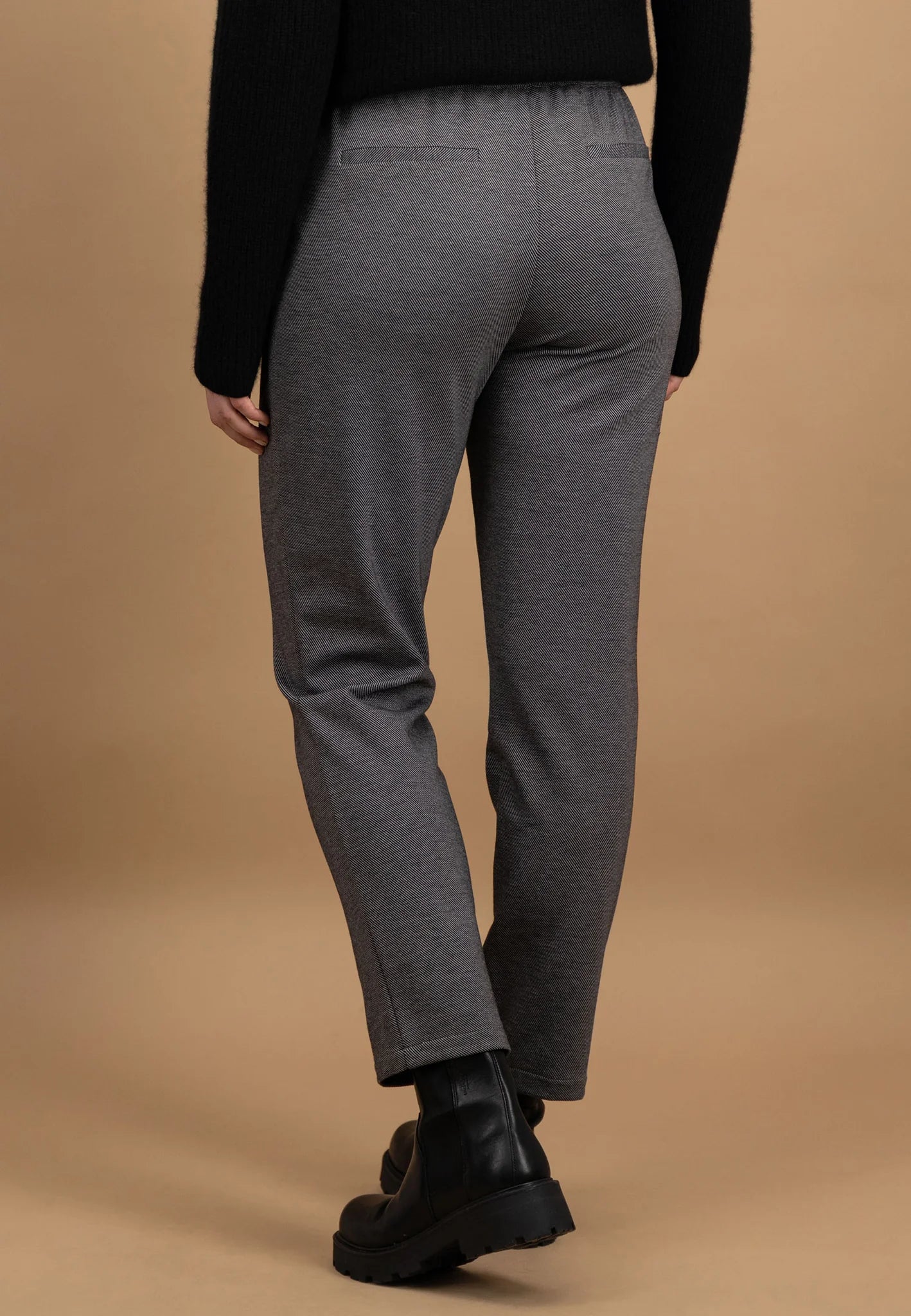 Fynch Hatton Twill Contrast Pants - Alloy Grey
