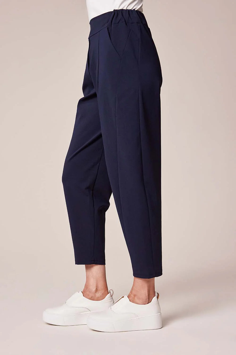 Deck Barrel Leg Trouser - Navy