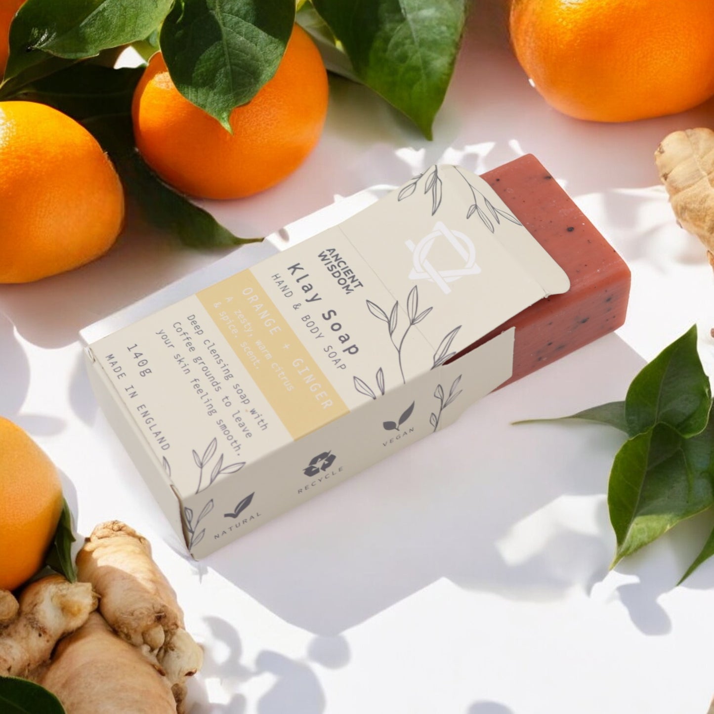 Ancient Wisdom Klay Soap - Orange and Ginger