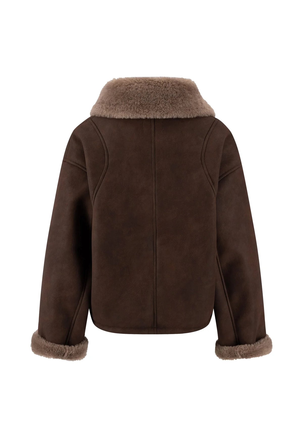 Fynch Hatton Aviator Biker Jacket - Espresso