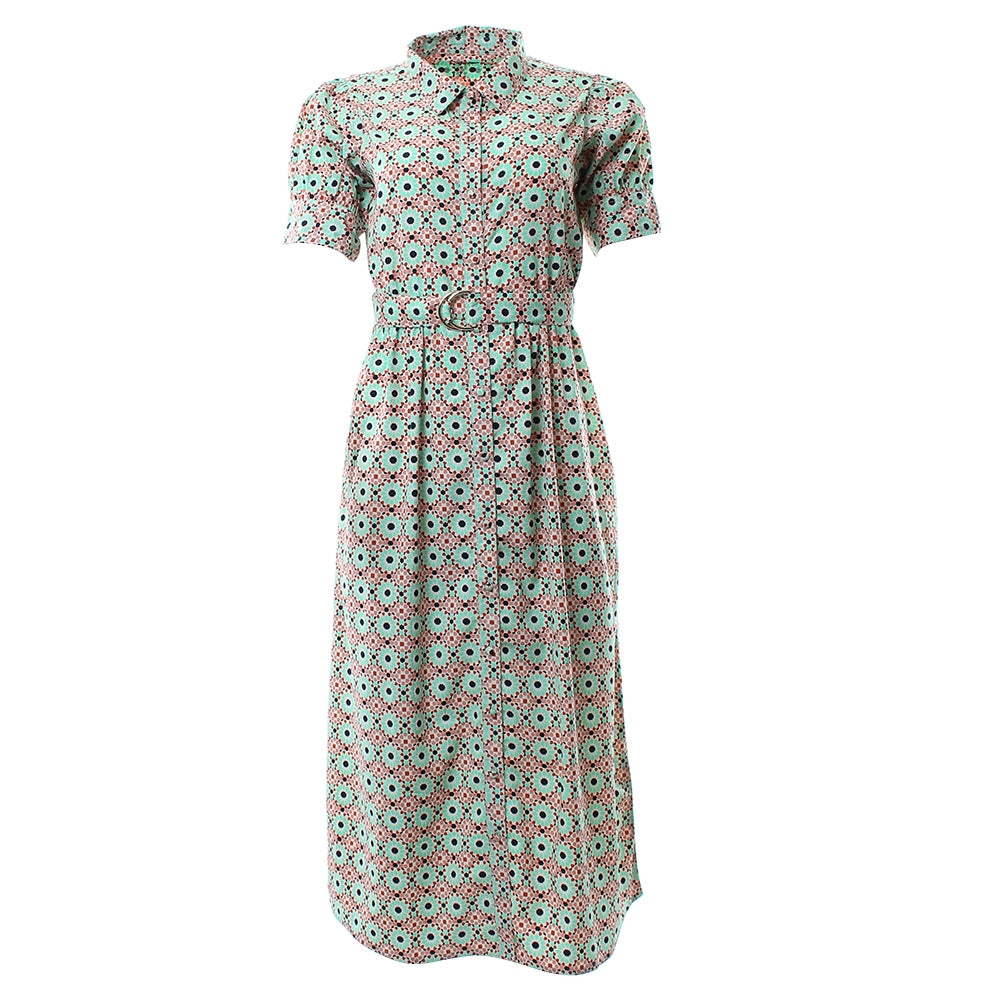 Rant & Rave Blossom Shirt Dress - Mint