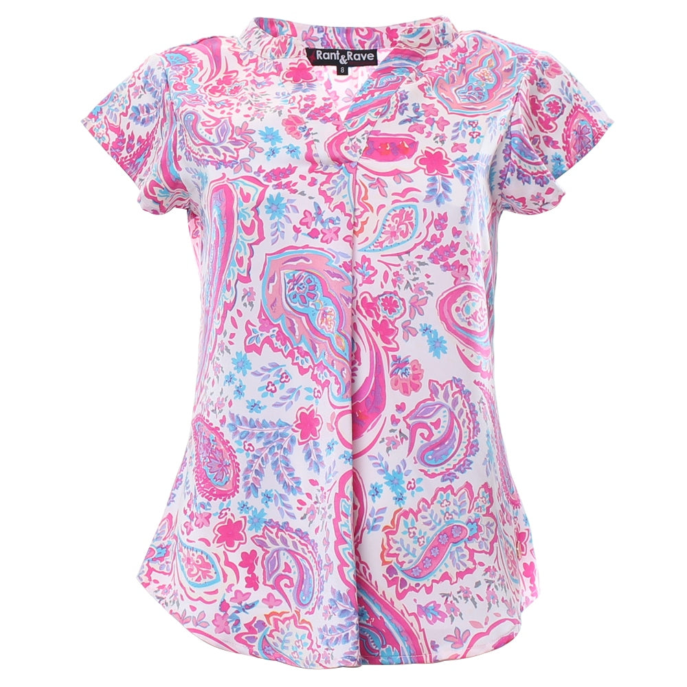 Rant & Rave Georgia Top - Pink