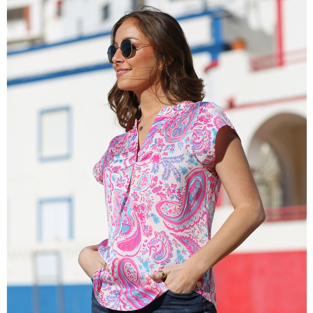 Rant & Rave Georgia Top - Pink
