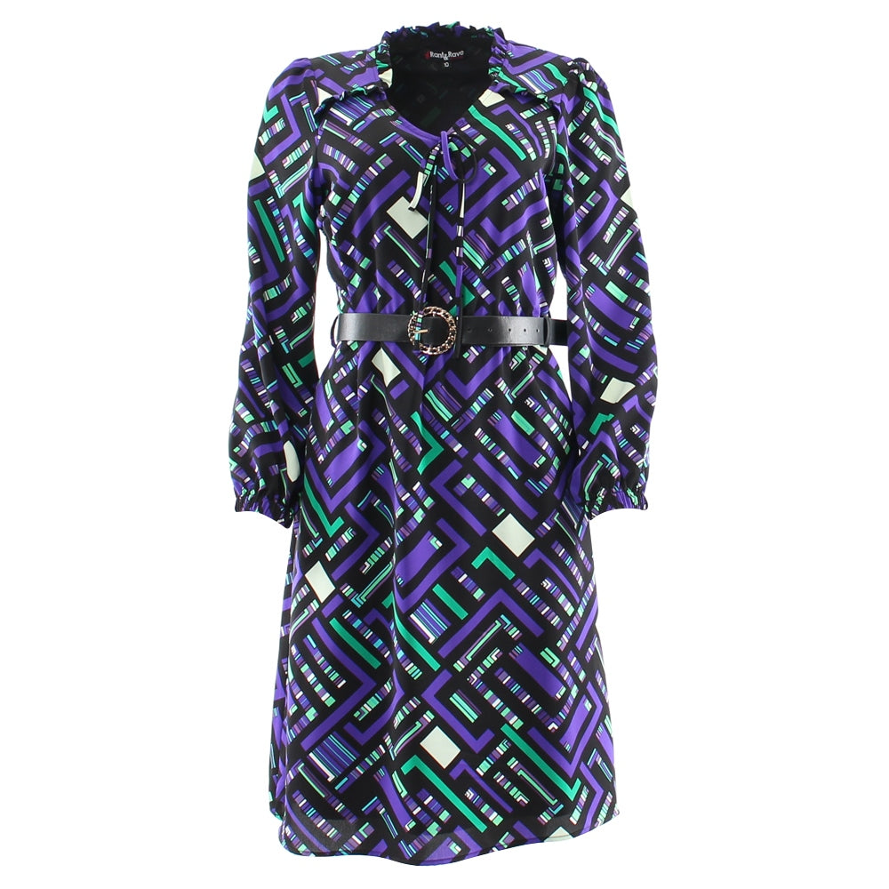 Rant& Rave Andrea Dress - Purple