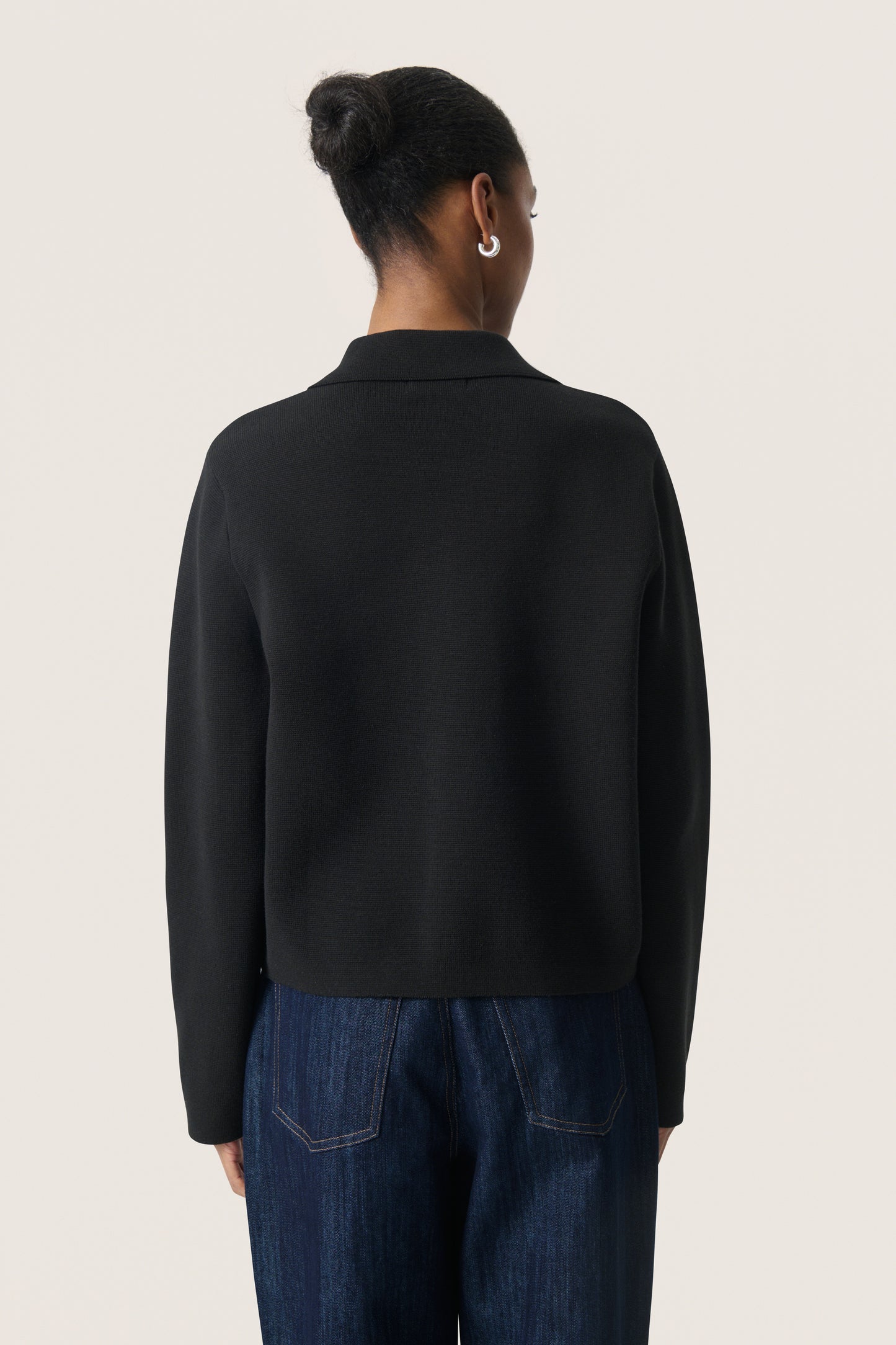 Soaked Havena Zip Knit Jacket - Black