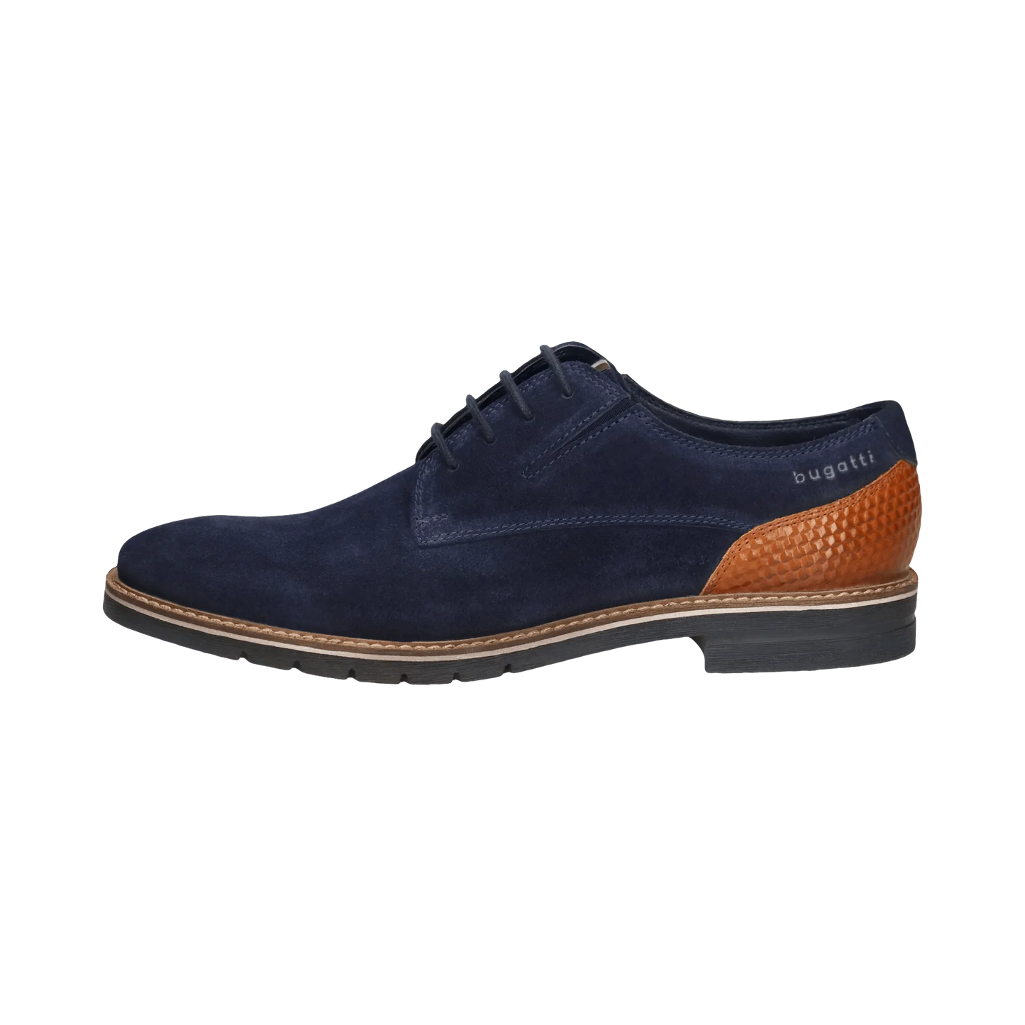 Bugatti Suede Shoe Wide Fit - Navy