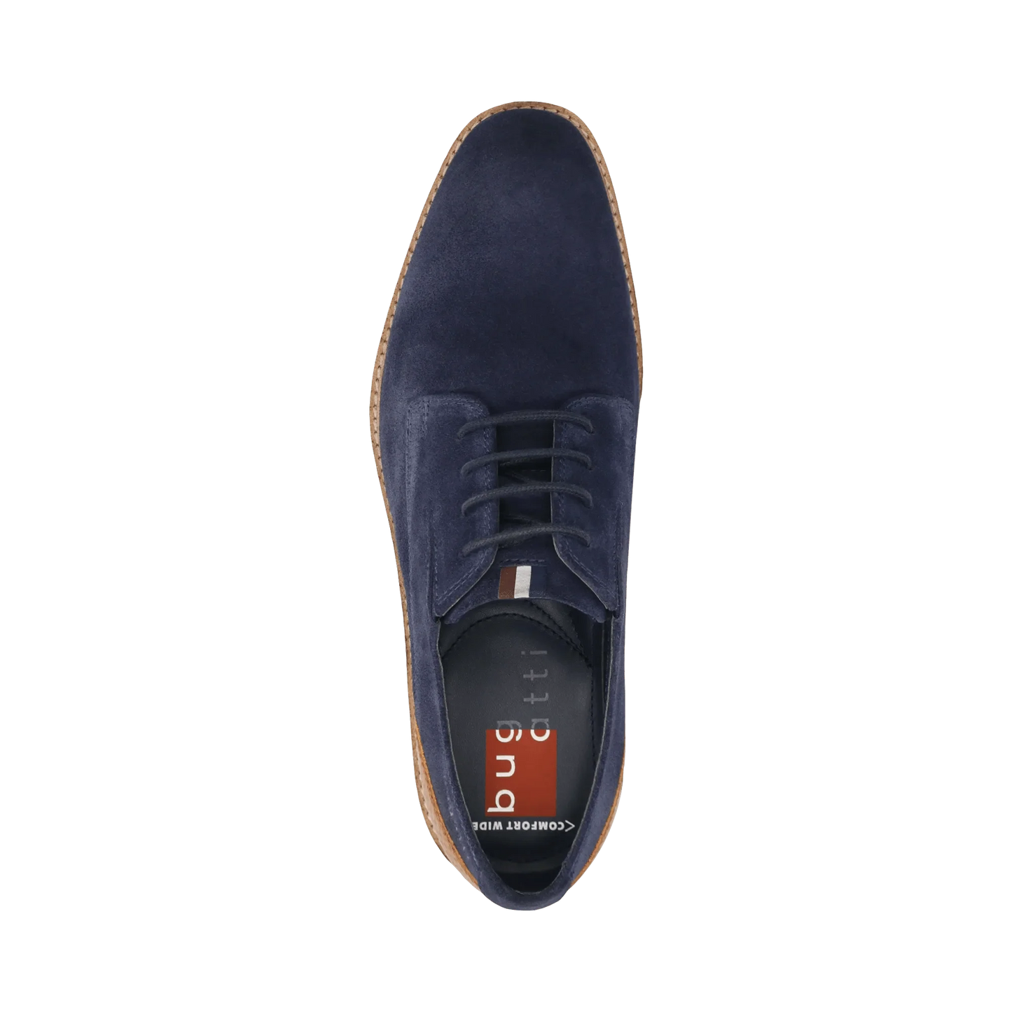 Bugatti Suede Shoe Wide Fit - Navy