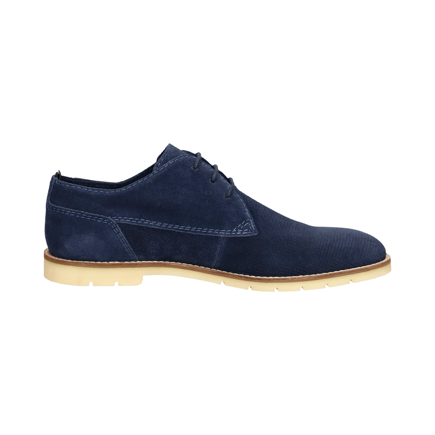 Bugatti Leather Suede Shoe - Dark Blue