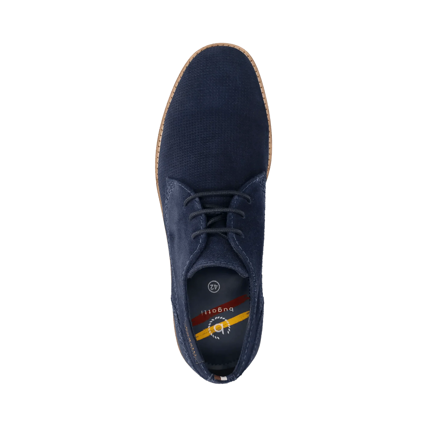 Bugatti Leather Suede Shoe - Dark Blue