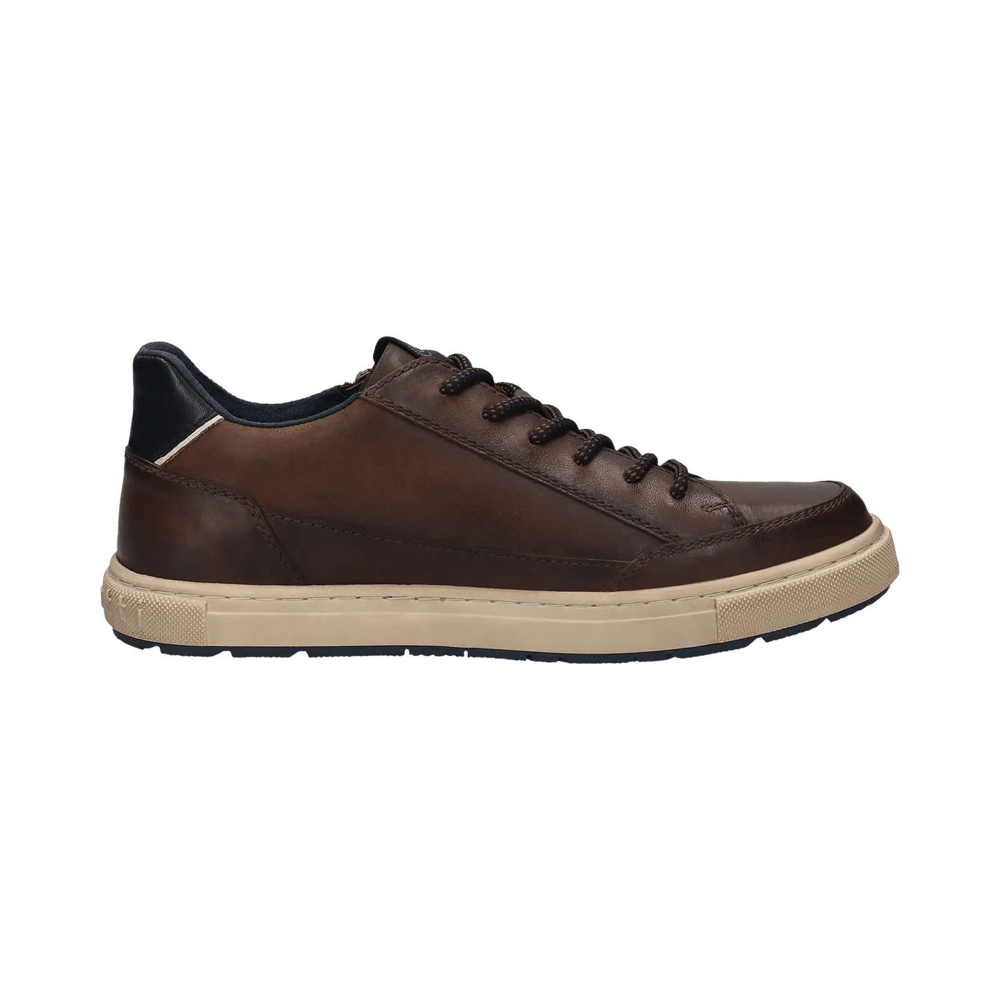 Bugatti Casual Leather Lace Up Shoe - Dark Brown