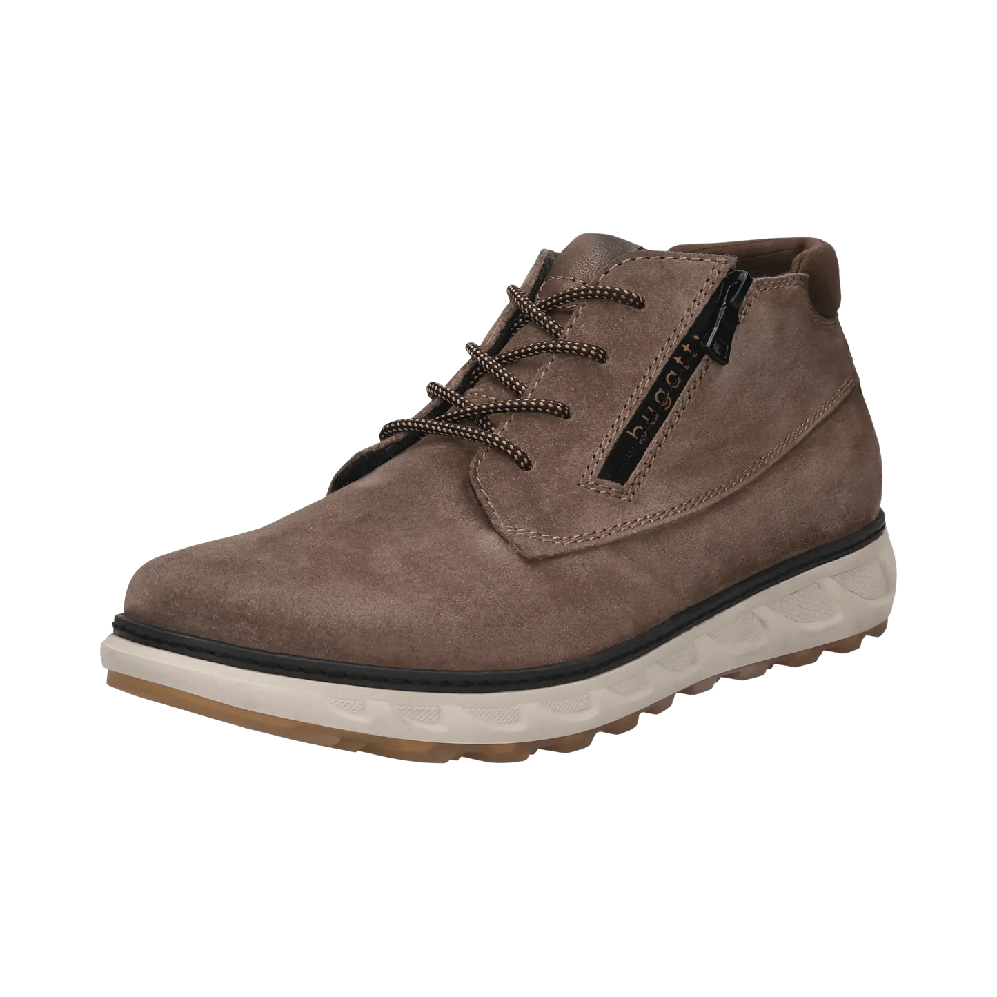 Bugatti Suede Leather Lace Up Boot - Taupe