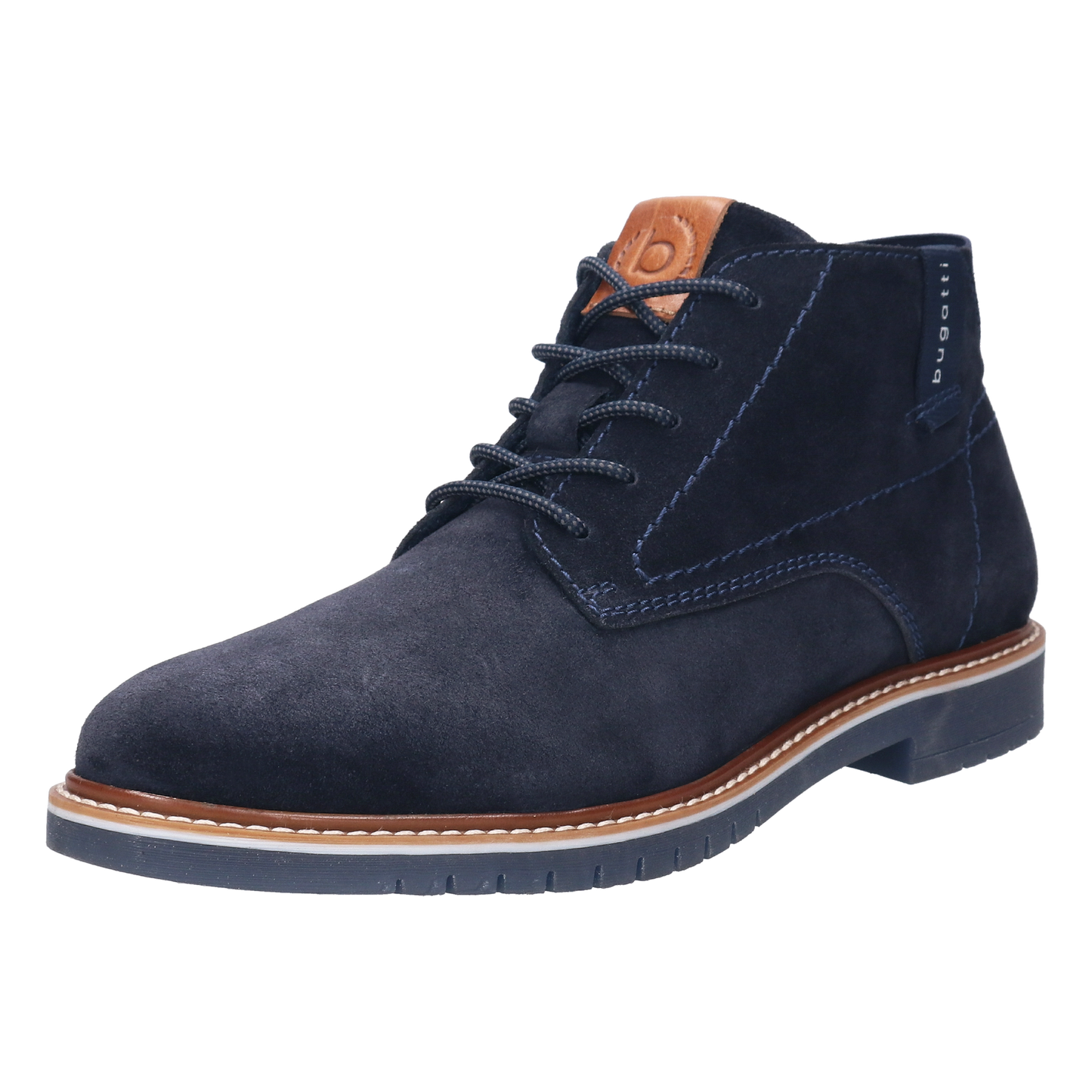 Bugatti Suede Desert Boot - Dark Blue