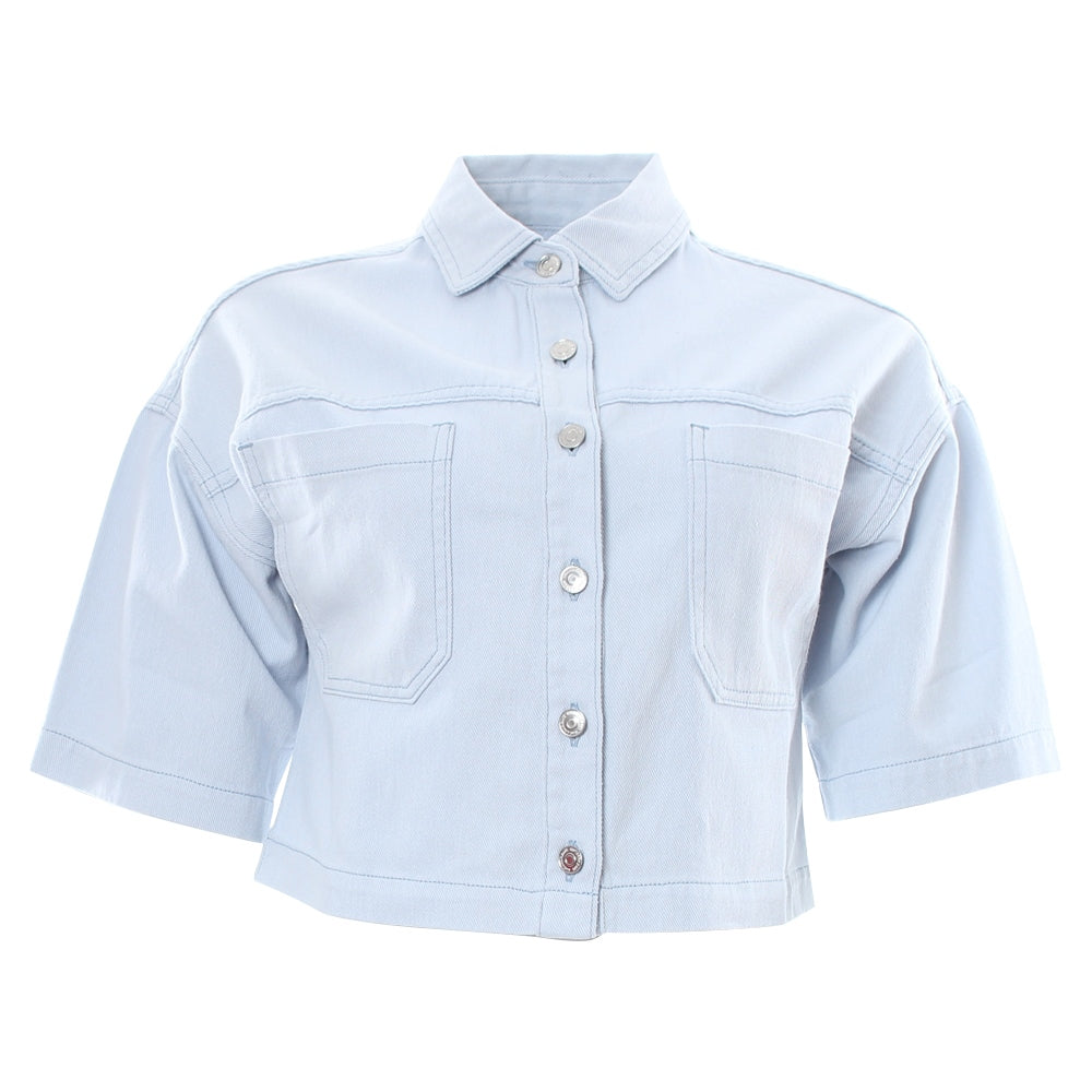 Rant & Rave Caryn Crop Jacket - Sky