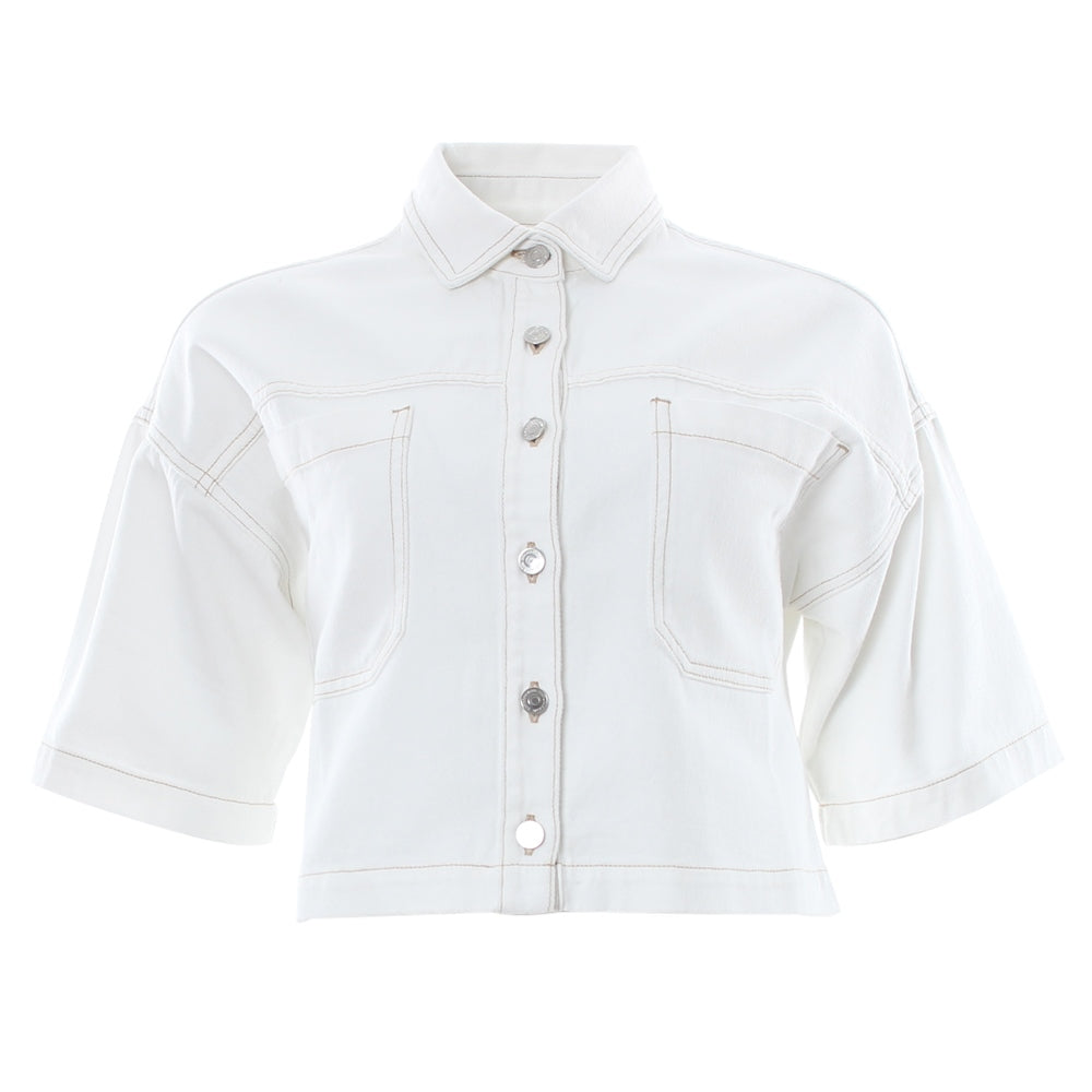 Rant & Rave Caryn Crop Jacket - Soft White