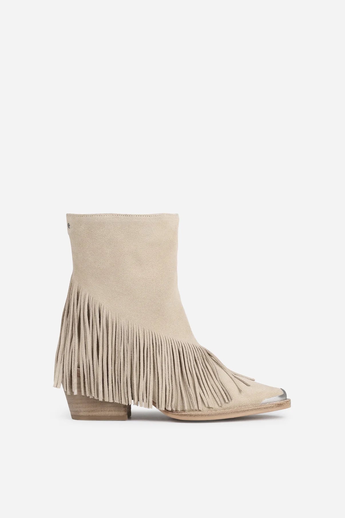 BRONX Jukeson Western Ankle Boot - Oatmilk