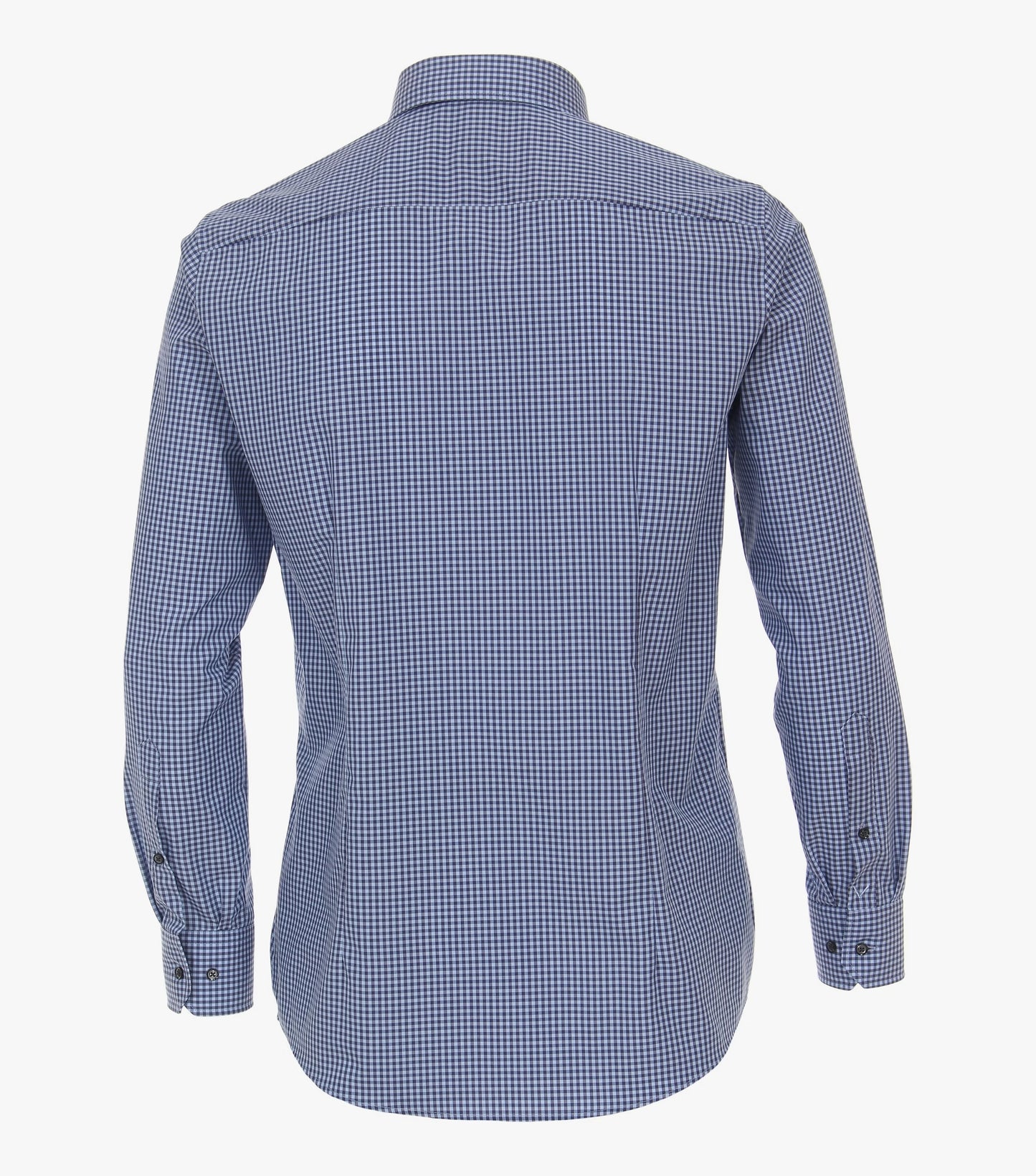 Venti Modern Fit Check Shirt - Medium Blue