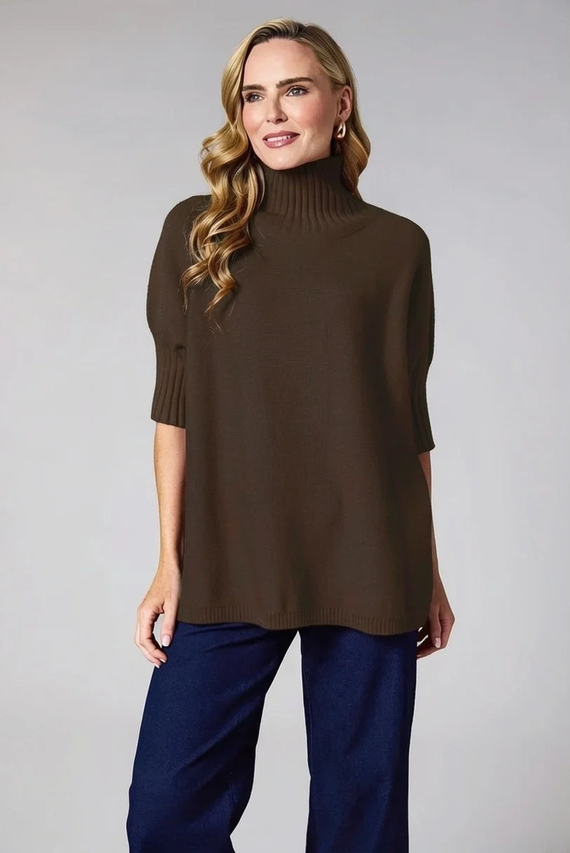 Deck Long Ribbed Knit - Choc