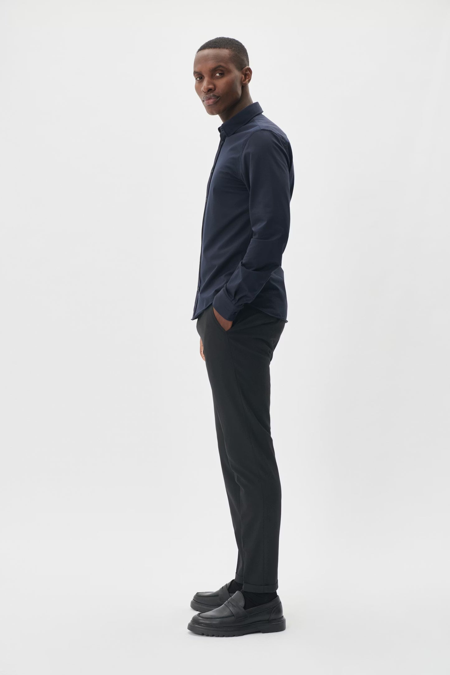 Matinique MATrostol Long Sleeve Shirt - Dark Navy
