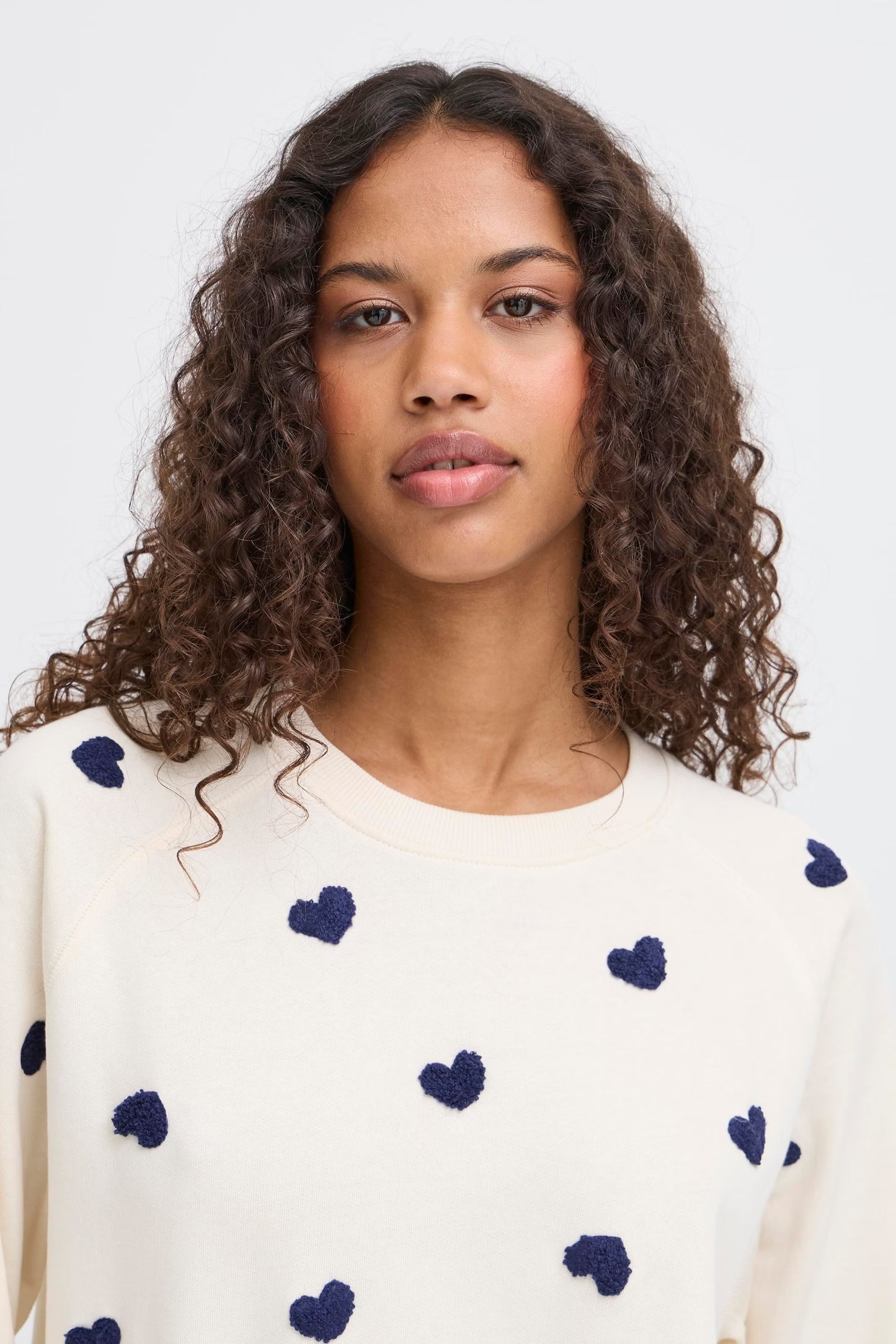 ICHI IHkasura Heart Sweatshirt - PatriotBlue