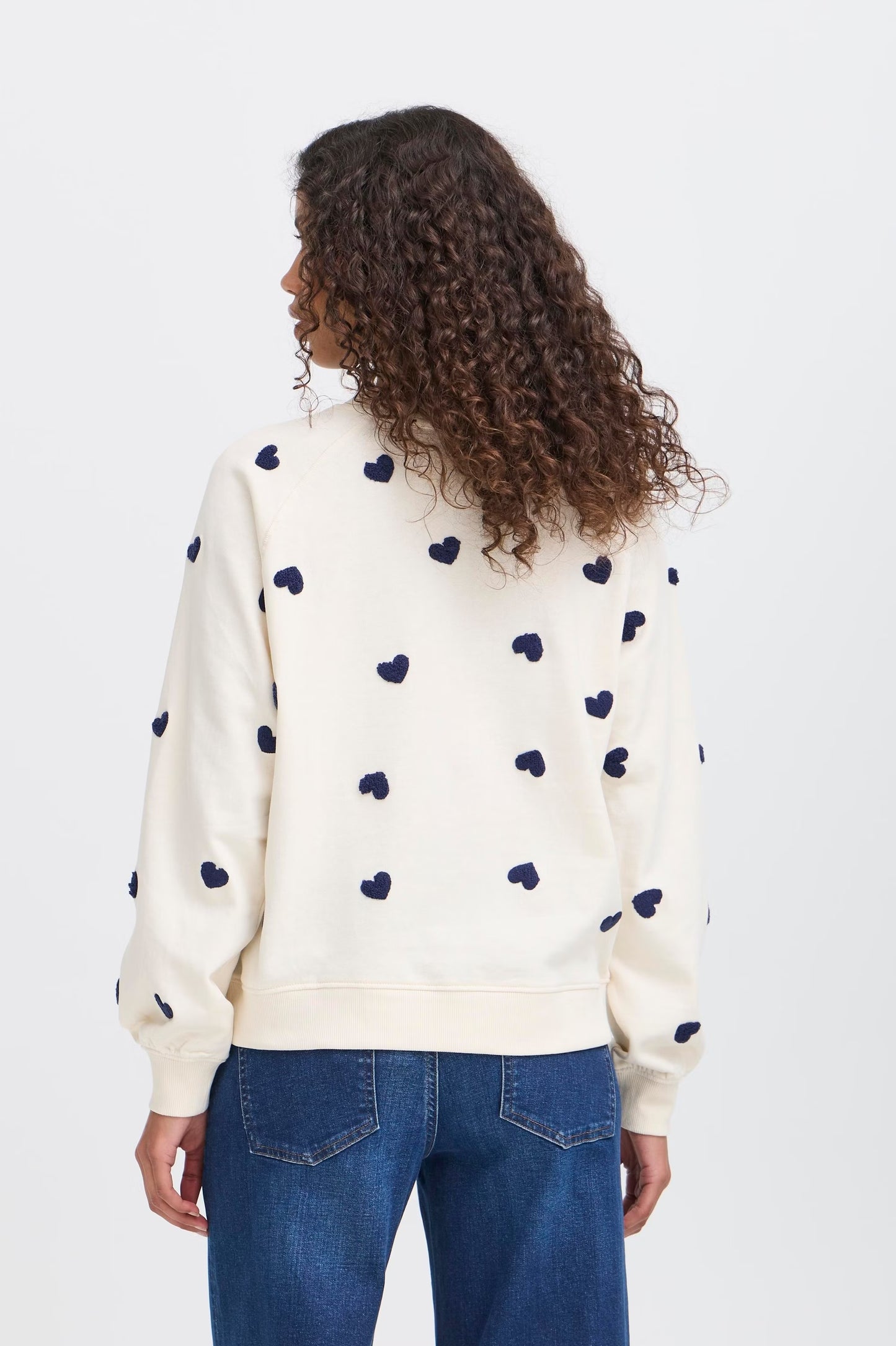 ICHI IHkasura Heart Sweatshirt - PatriotBlue