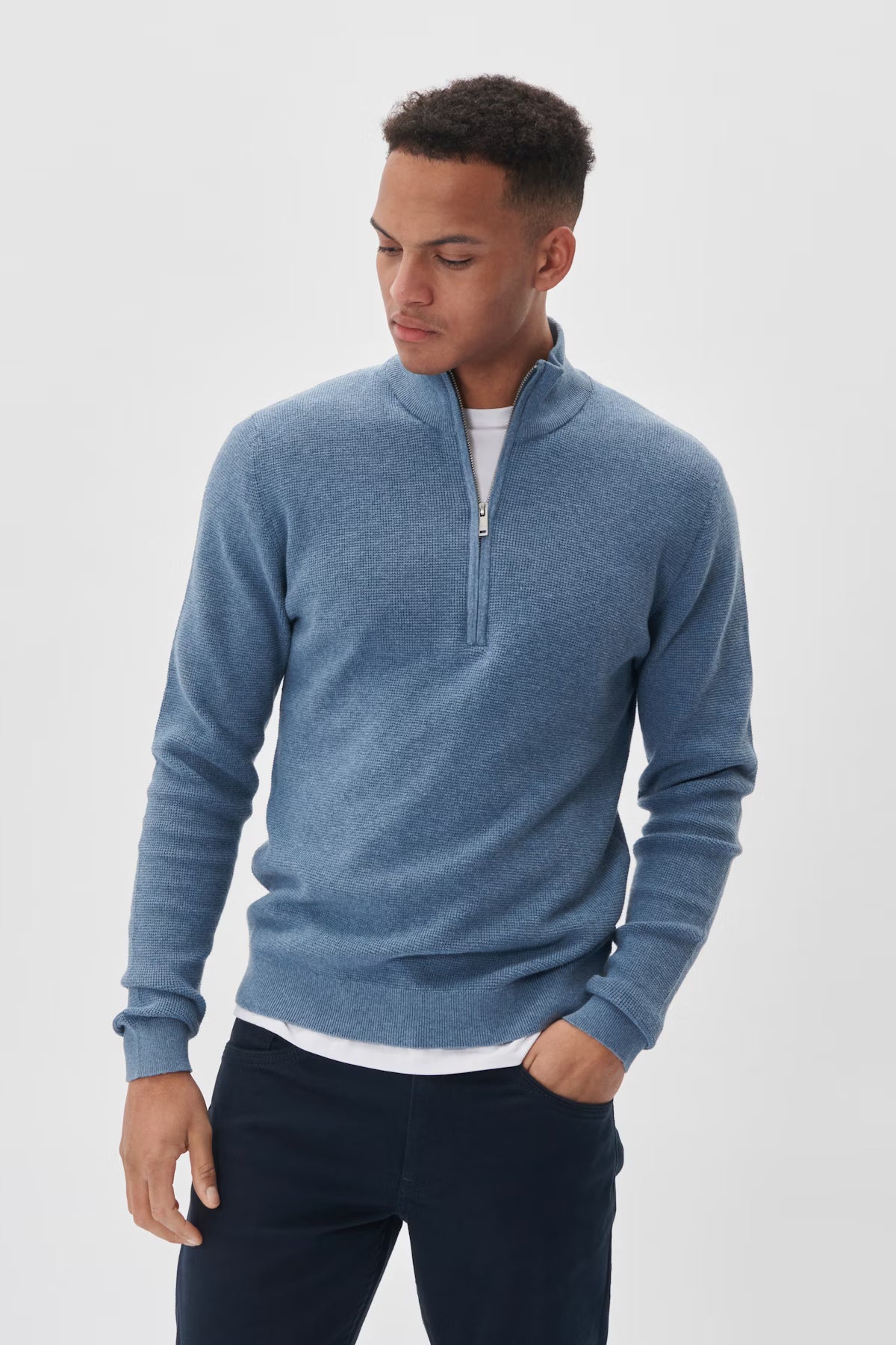 Matinique Lagoon 1/4 Zip - Captains Blue