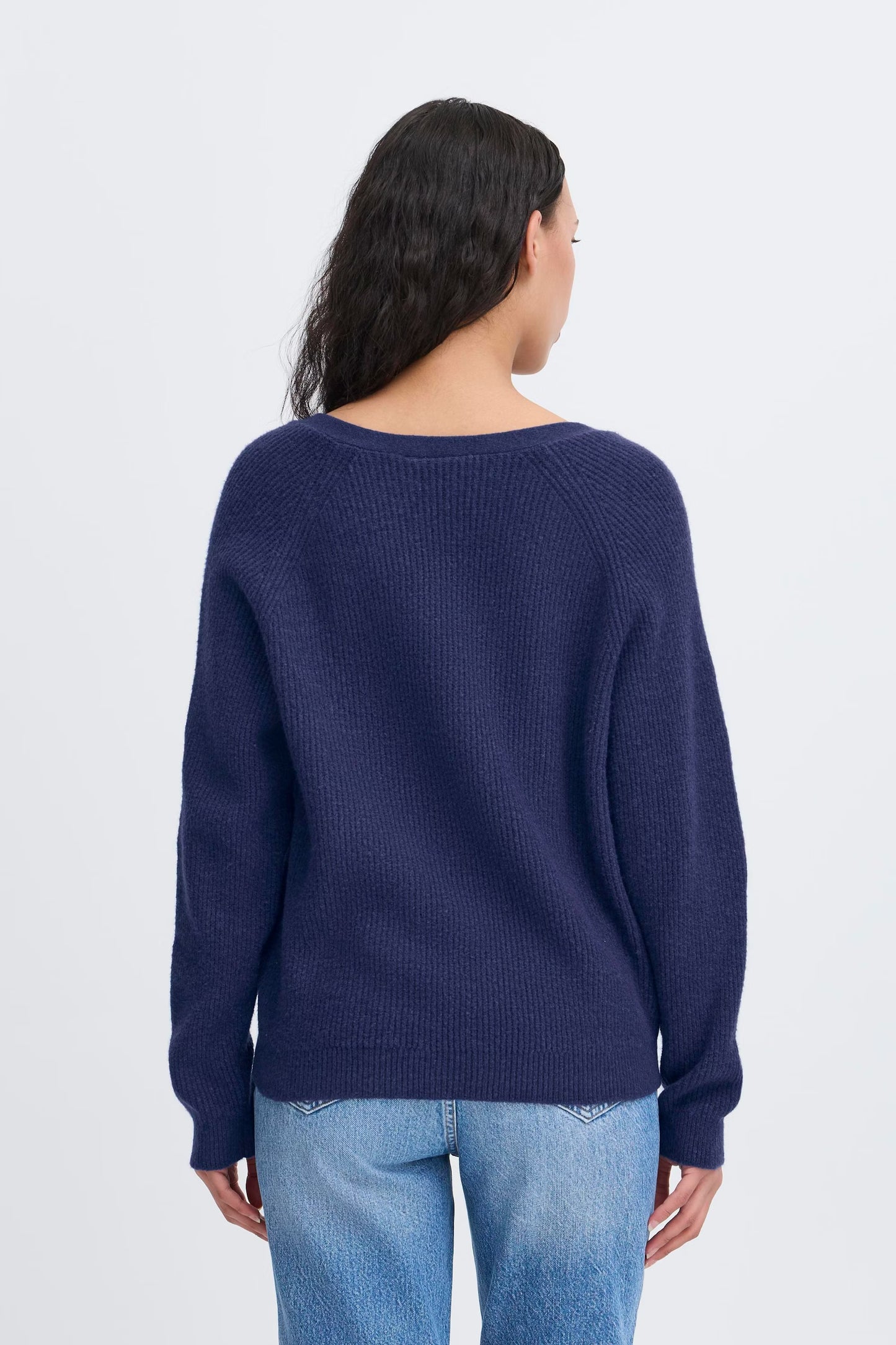 ICHI IHdasila Knit Pullover - Patriot Blue