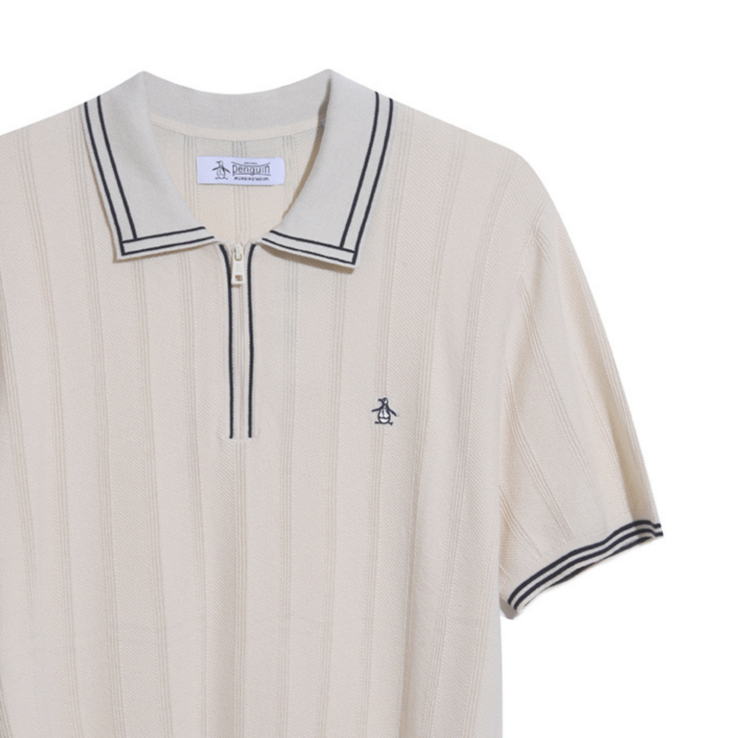 Original Penguin Knit Polo Shirt- Birch