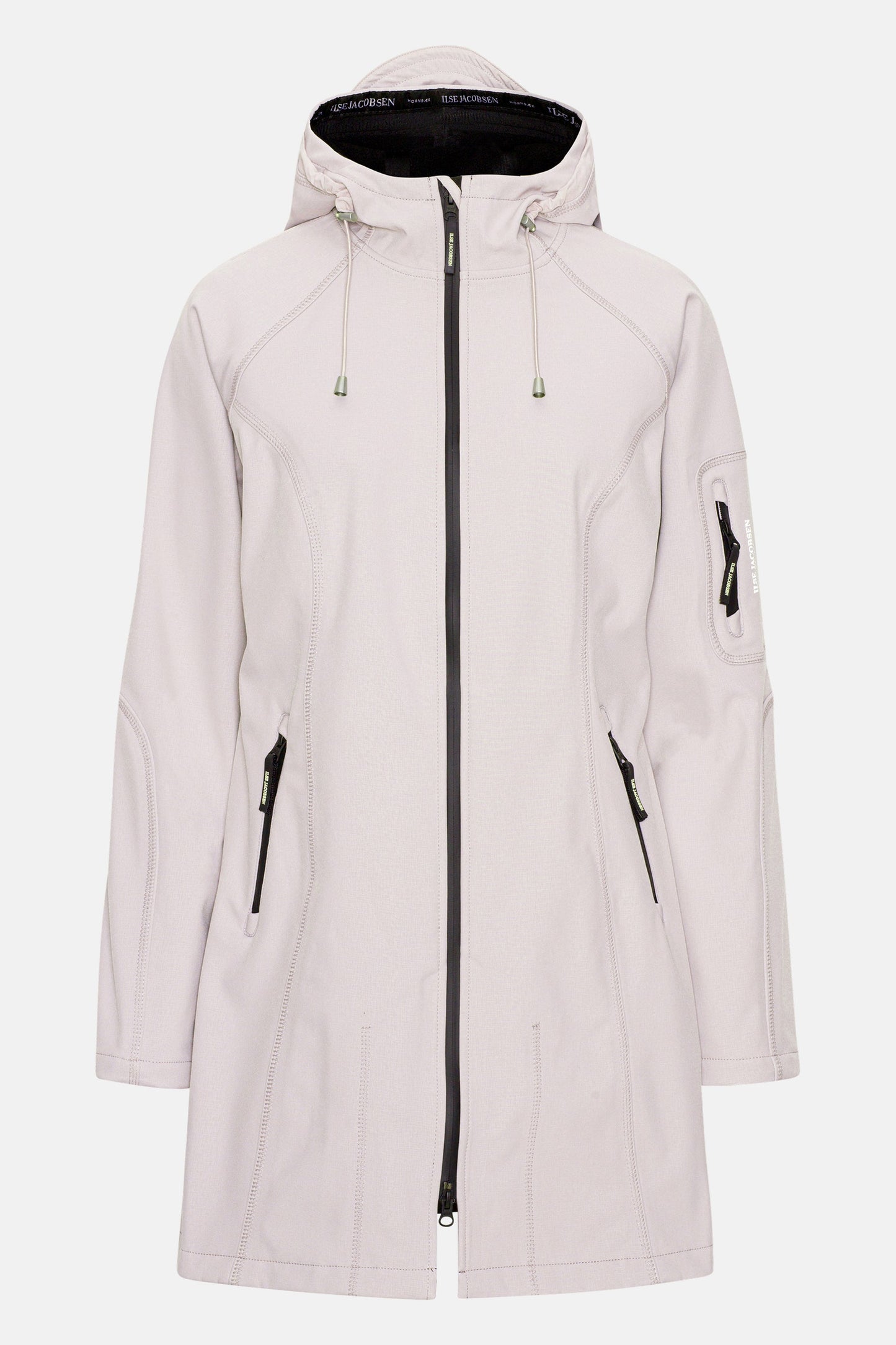 Ilse Jacobsen 3/4 Raincoat - Concrete Grey