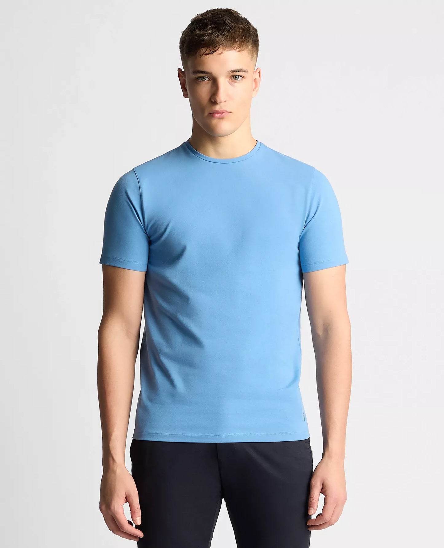 Remus Uomo Short Sleeve Casual Tee - Riviera Blue
