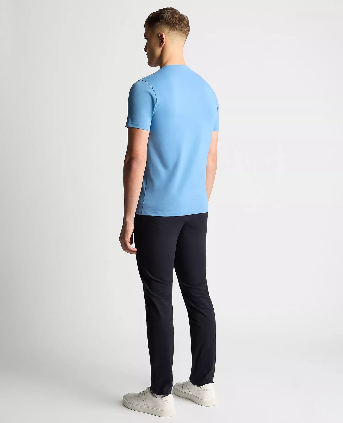 Remus Uomo Short Sleeve Casual Tee - Riviera Blue
