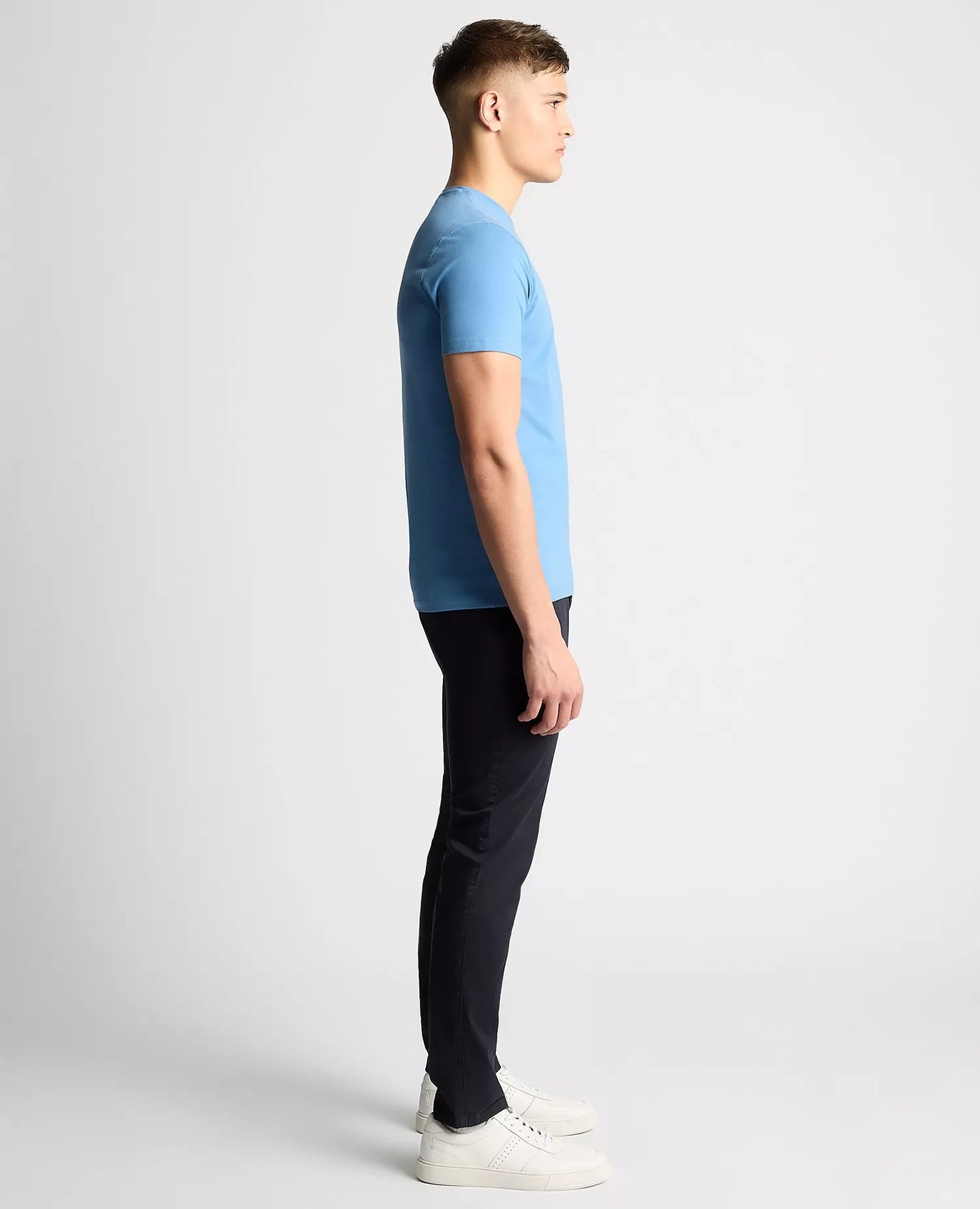 Remus Uomo Short Sleeve Casual Tee - Riviera Blue