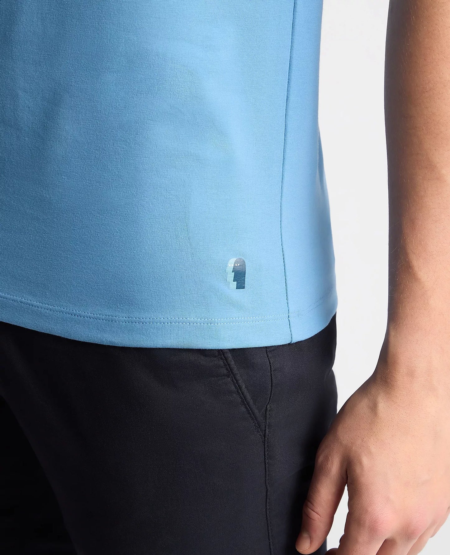 Remus Uomo Short Sleeve Casual Tee - Riviera Blue