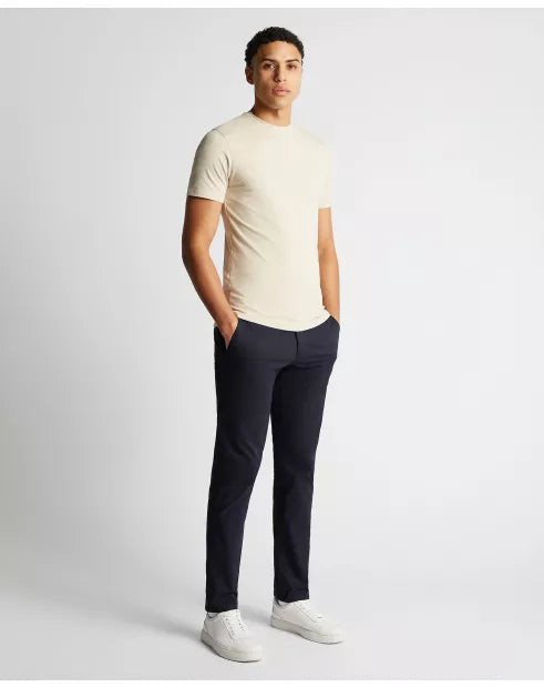 Remus Uomo Short Sleeve Casual Tee - Stone