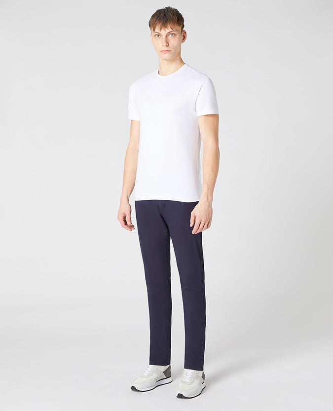 Remus Uomo Tapered Fit Cotton T-Shirt - White