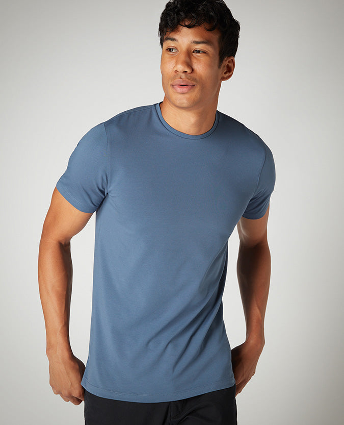 Remus Uomo Cotton Stretch T-Shirt - Air Force Blue