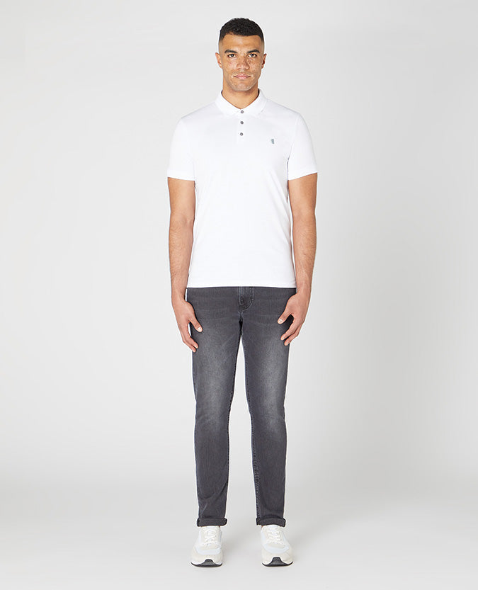 Remus Uomo Cotton Polo Shirt - White