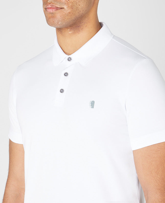 Remus Uomo Cotton Polo Shirt - White