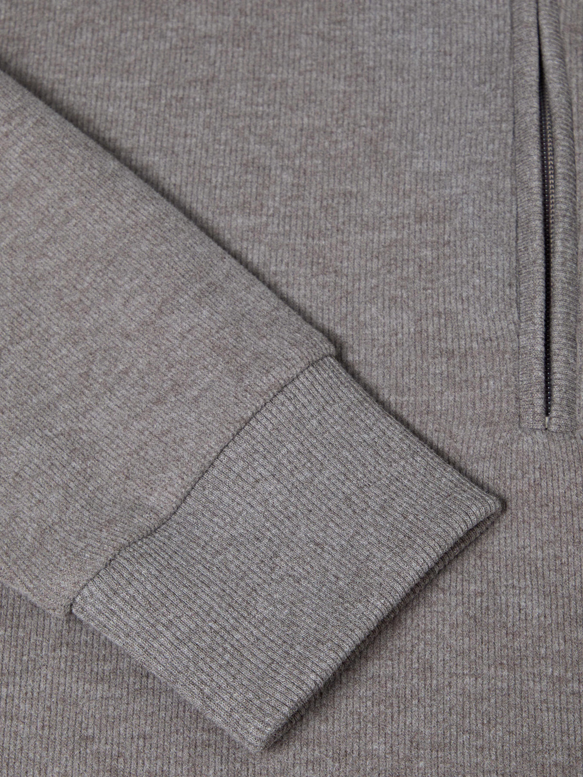 DG Sweatshirt Half Zip Jumper - Taupe