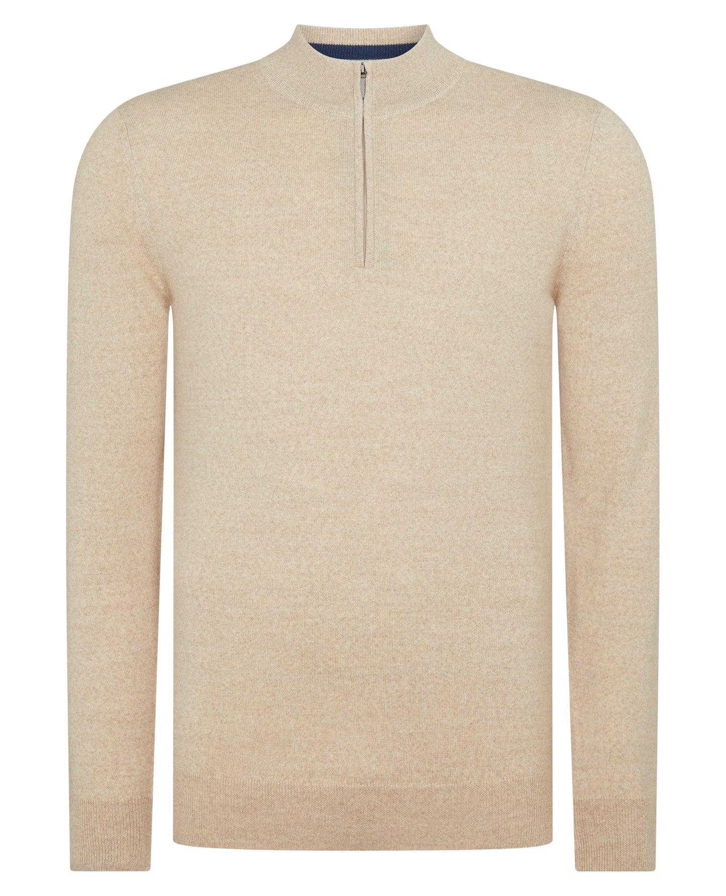 Remus Uomo Half Zip Sweater - Oatmeal