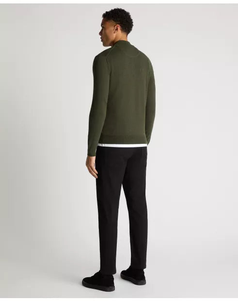 Remus Uomo 1/4 Zip Jumper - Green