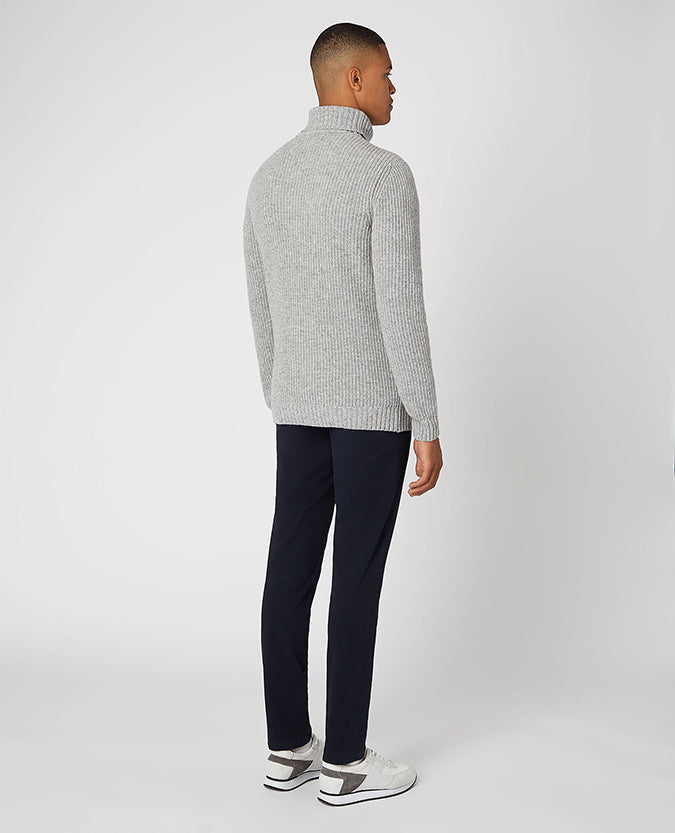 Remus Uomo Wool-Roll Neck - Navy