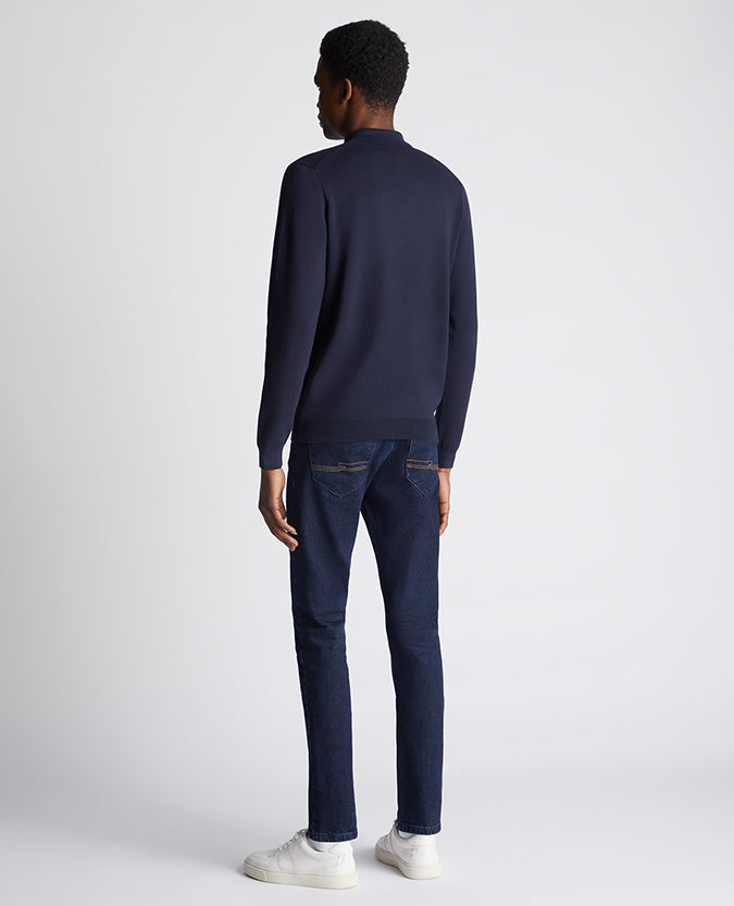 Remus Uomo Longsleeve Polo - Navy